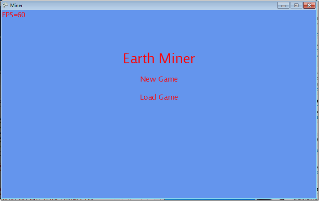 Menu Screenshot